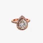 Pink Gold Diamond Ring