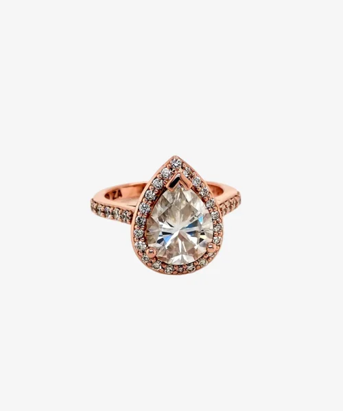 Pink Gold Diamond Ring