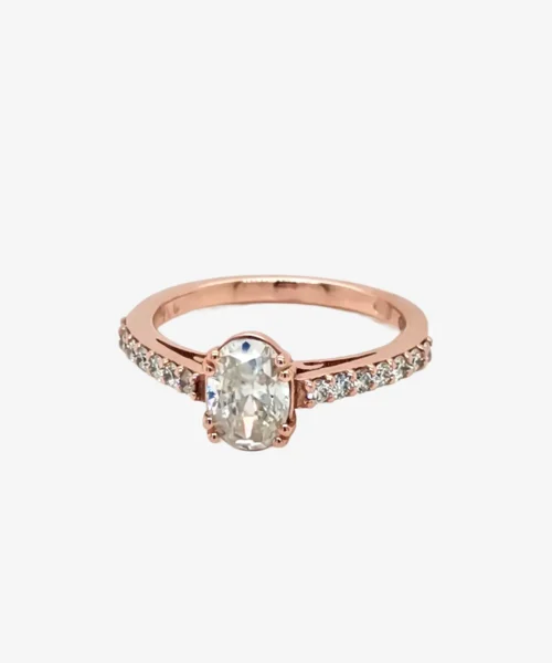 1ct oval diamond ring