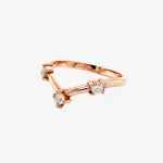 Rose gold diamond ring